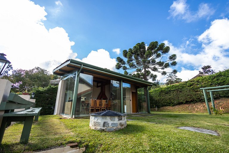 Casa do Sol – Vista, Lareira e Montanha em Campos do Jordão